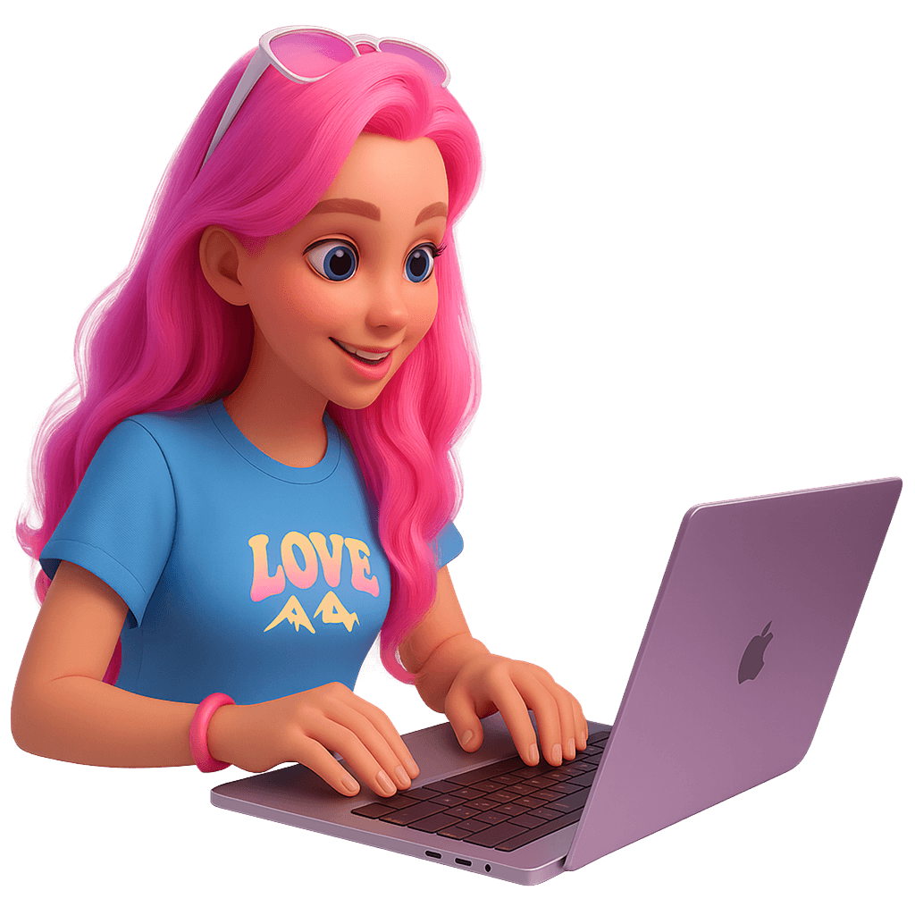 Typing Illustration